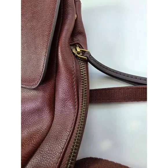 FOSSIL Claire Brown Brandy Convertible Leather Medium Backpack - Picture 3 of 9